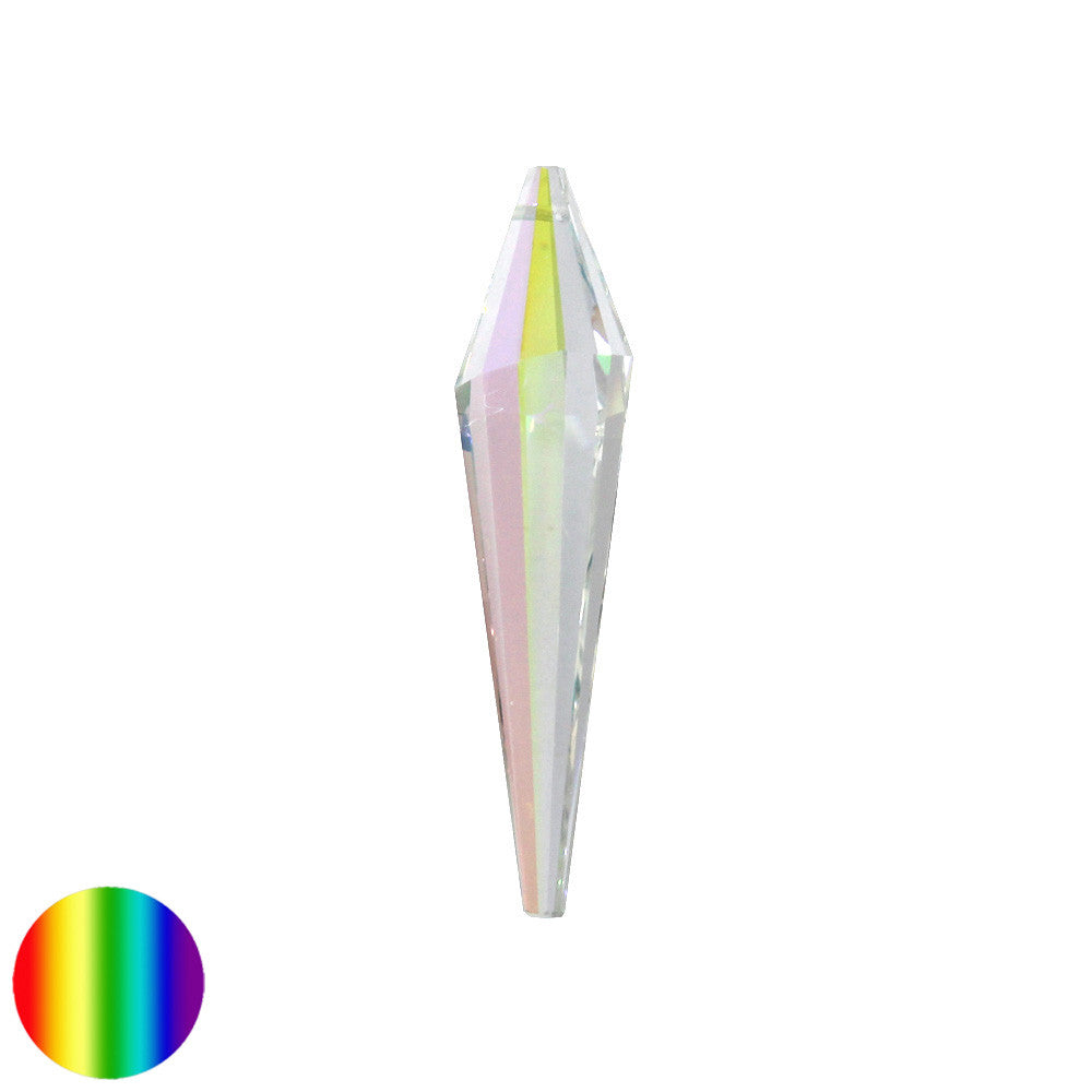 Regenbogen-Kristall - Spitzkegel irisierend 76mm | facettiert
