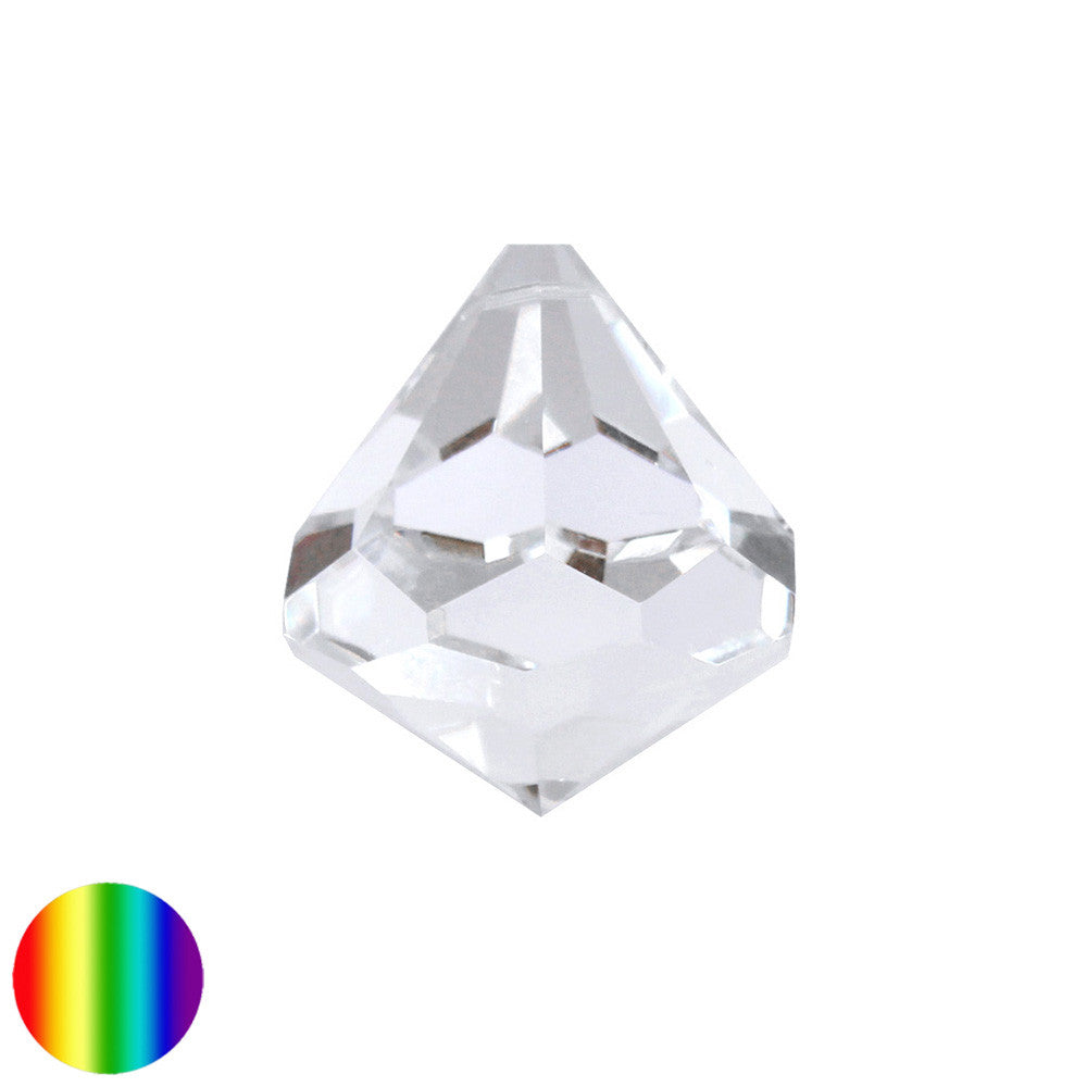 Regenbogen-Kristall - Kegel Diamantschliff 30mm | facettiert