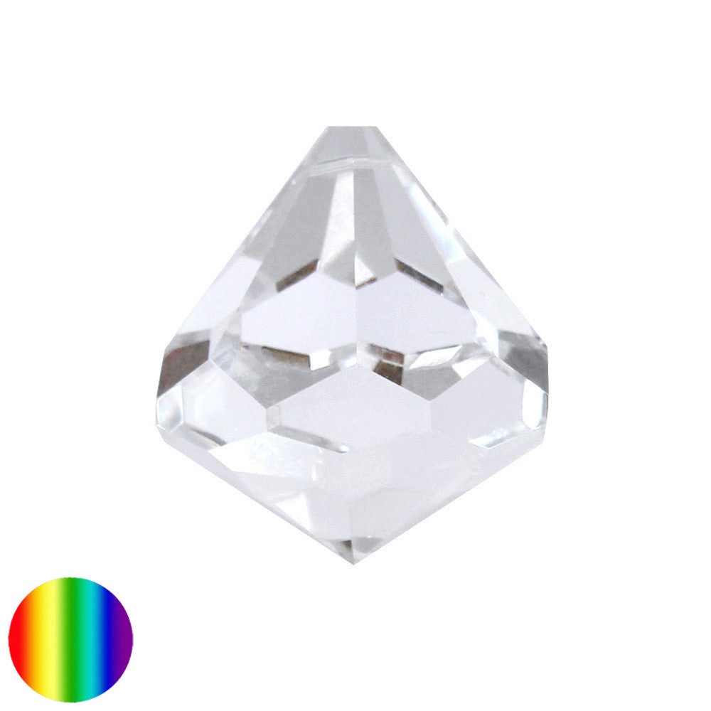 Regenbogen-Kristall - Kegel Diamantschliff 40mm | facettiert
