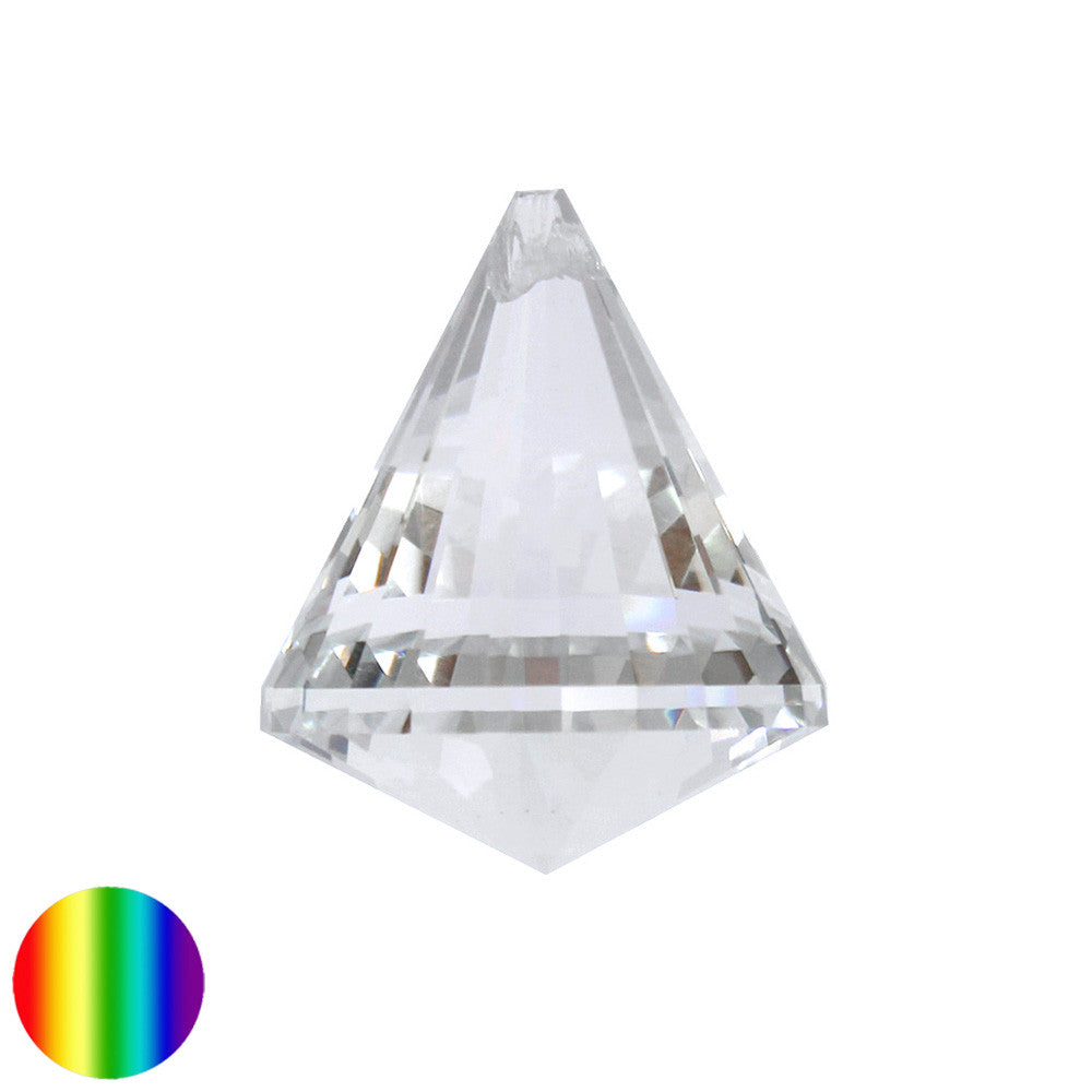 Regenbogen-Kristall - Kegel 40mm | facettiert geschliffen