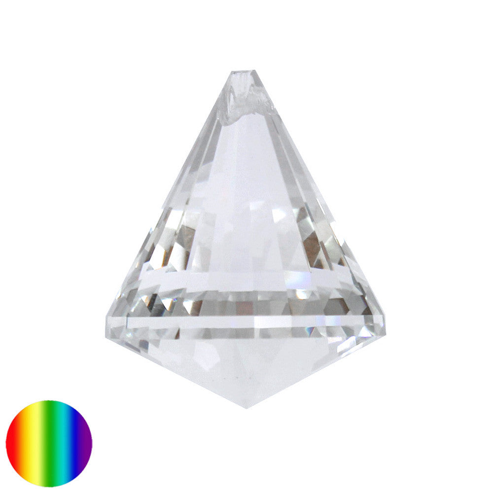 Regenbogen-Kristall - Kegel 50mm | facettiert geschliffen