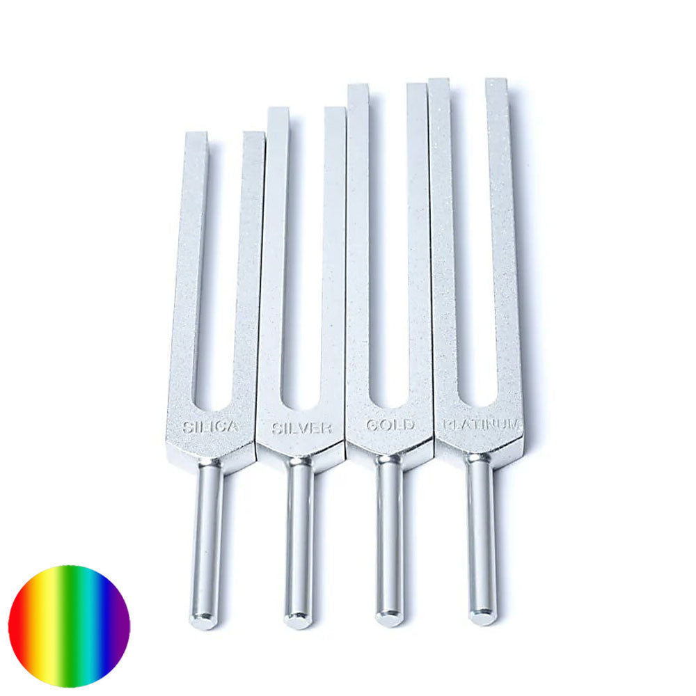 Stimmgabel-Set - Nützliche Mineralien | Gold, Silber, Silizium, Platin