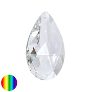 Regenbogen-Kristall - Salzburger Mandel 63mm | facettiert geschliffen