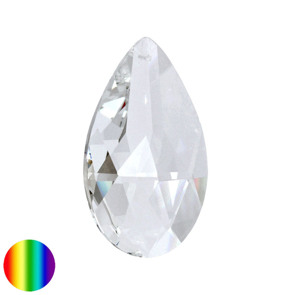 Regenbogen-Kristall - Salzburger Mandel 63mm | facettiert geschliffen
