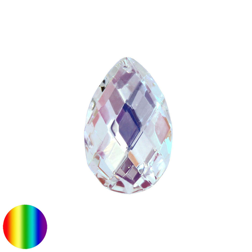 Regenbogen-Kristall - Salzburger Raute irisierend 38mm | facettiert