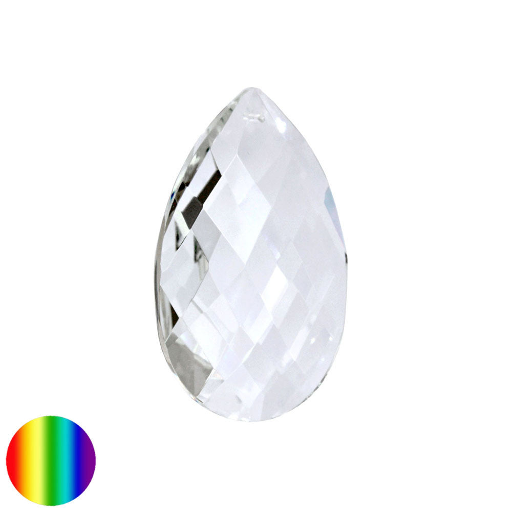 Regenbogen-Kristall - Salzburger Raute 50mm | facettiert geschliffen