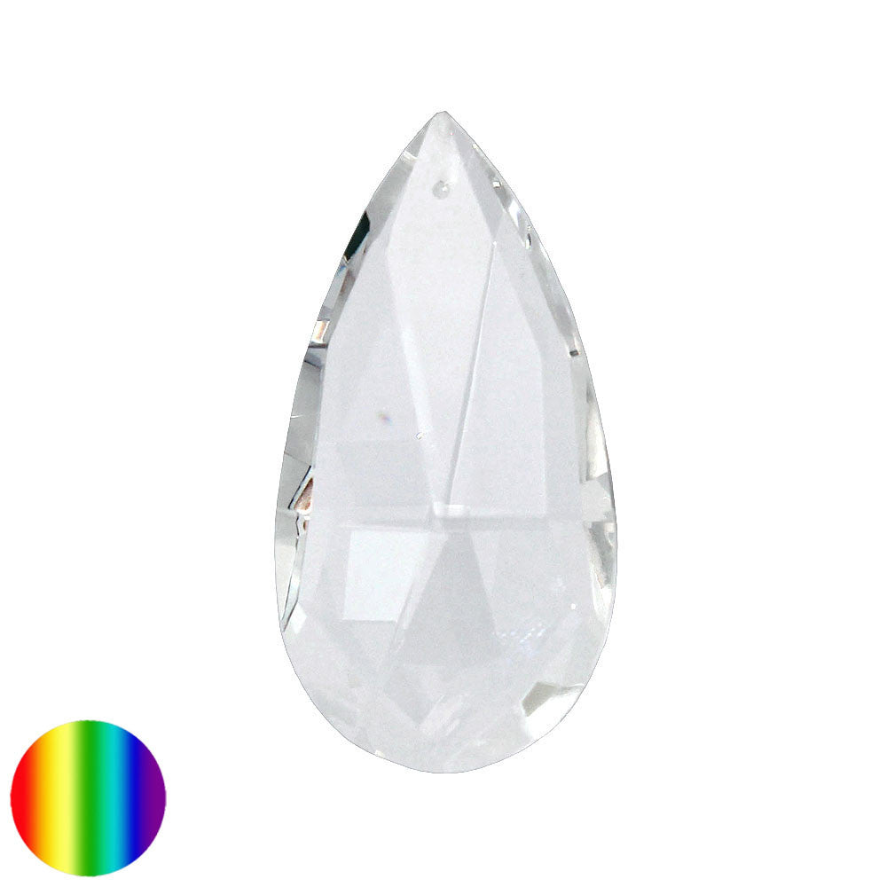 Regenbogen-Kristall - Mandel Elegance 63mm | facettiert geschliffen