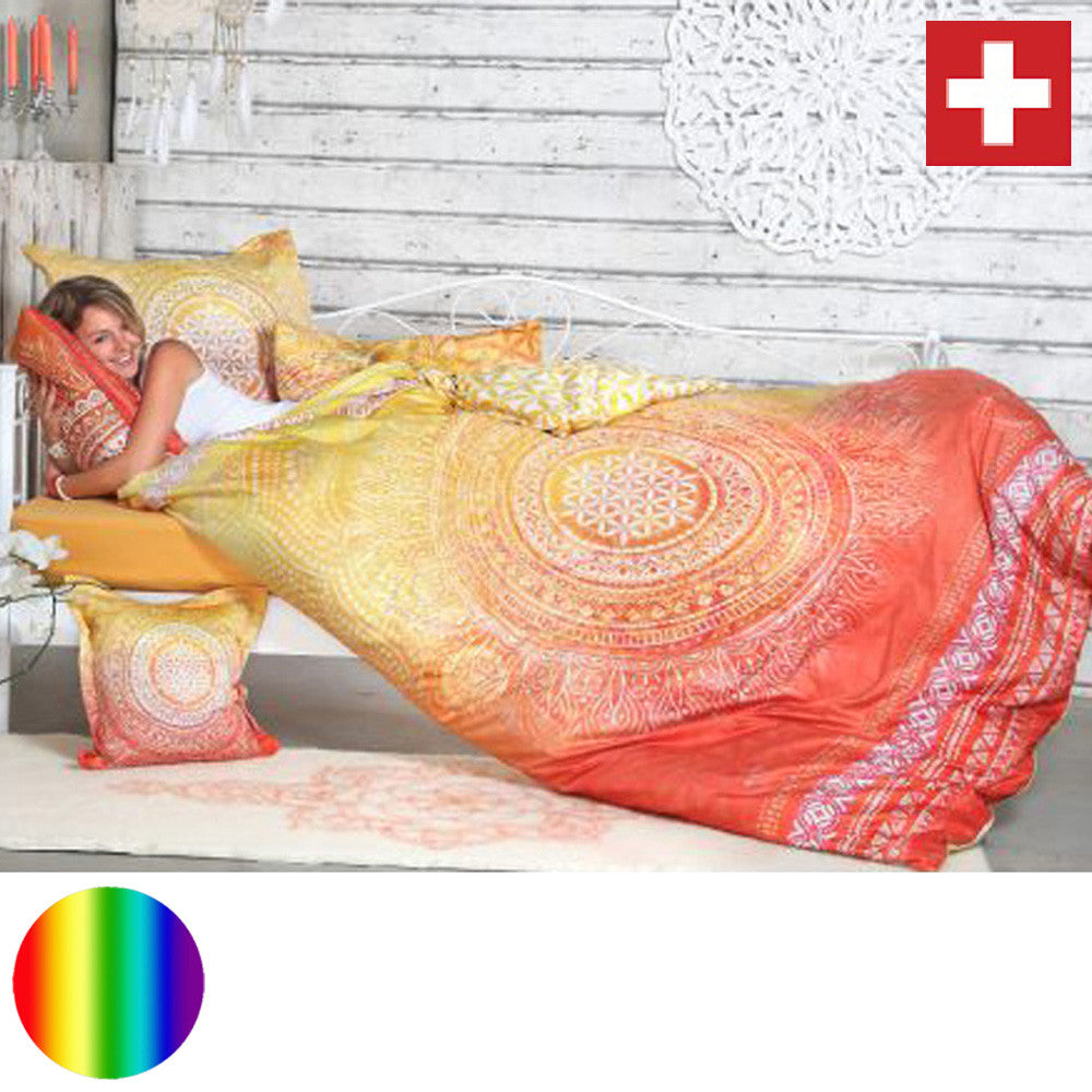 Spirit of Om Bettwäsche Garnitur Sunrise | Schweizermass