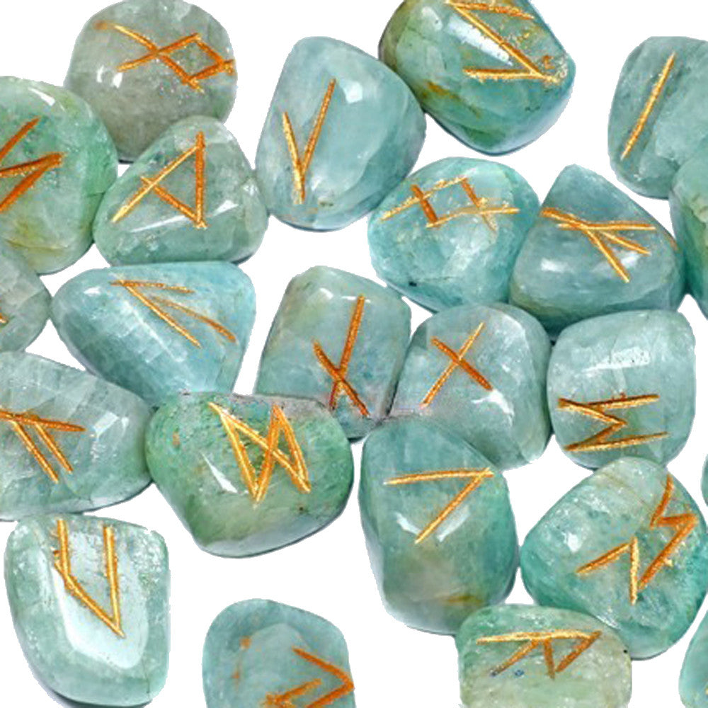 Aquamarin - Runen | im Samtbeutel mit Beschreibung