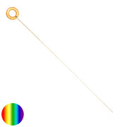 Vergoldete Ersatzantenne - Ökotensor | mit Holzring