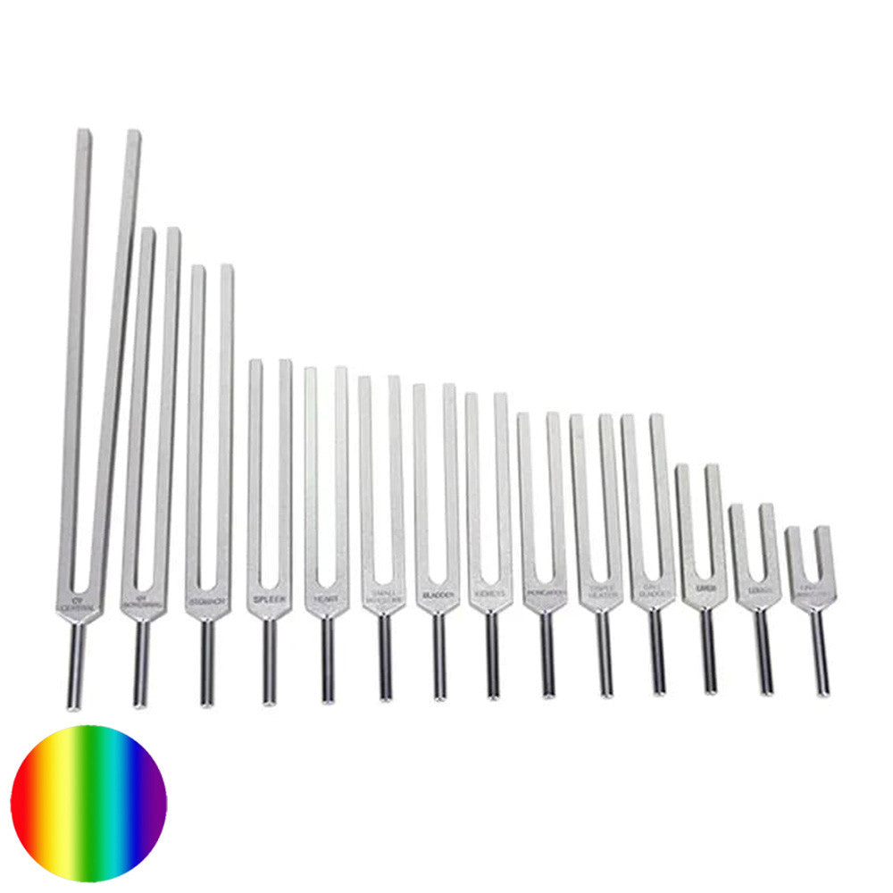 Stimmgabeln Set - Meridian | 14 Stimmgabeln von 10 - 30 cm