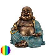 Happy Buddha Statue - bunt 23cm | Polyresin