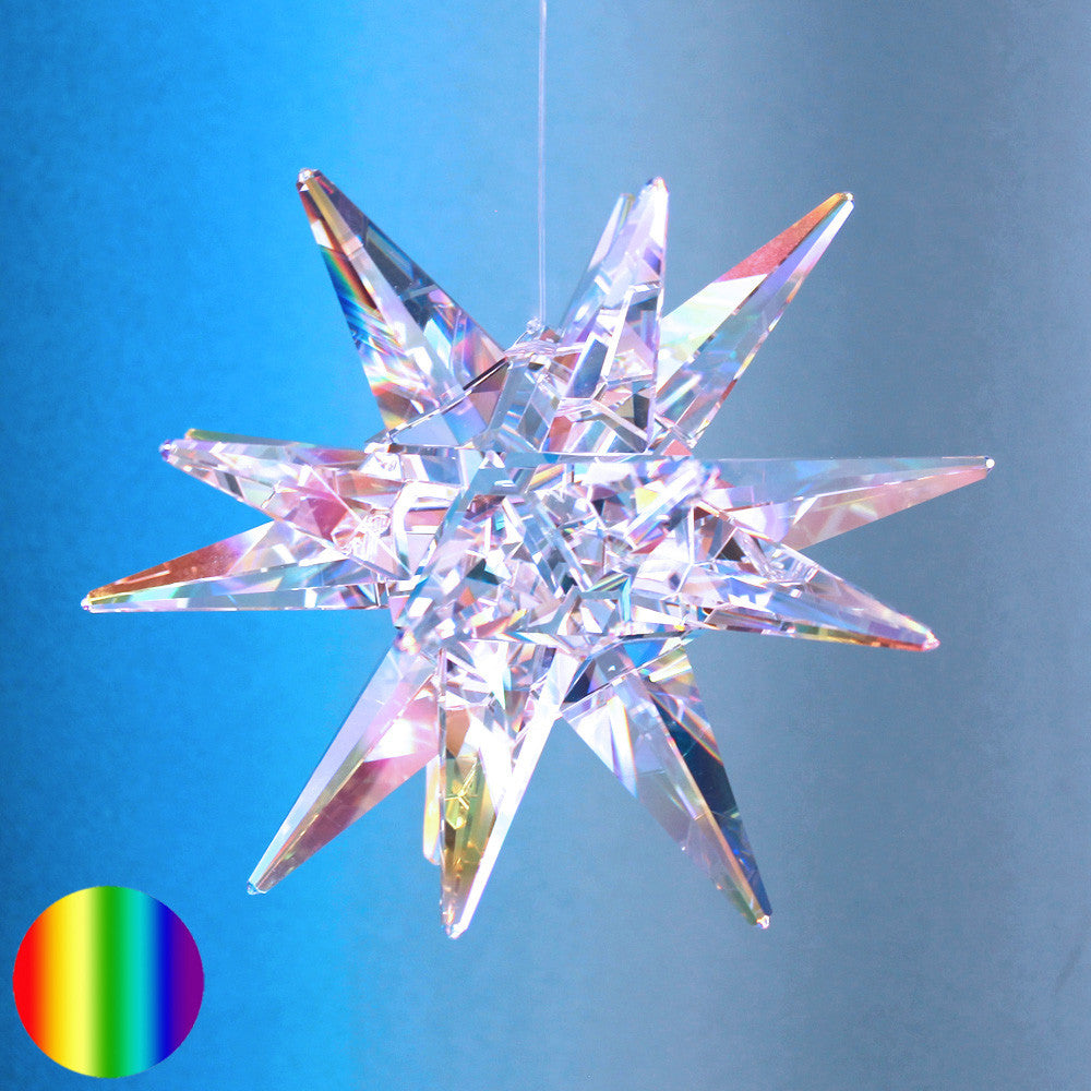 Swarovski Glas-Stern - Moravian 117mm irisierend | dreidimensional