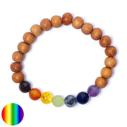 Chakra Armband - Lavastein | ohne Metall