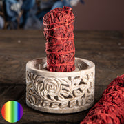 Smudge Bowl - Yara 90mm  | mit indischer Schnitzkunst