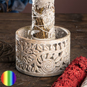 Smudge Bowl - Yara 115mm  | mit indischer Schnitzkunst