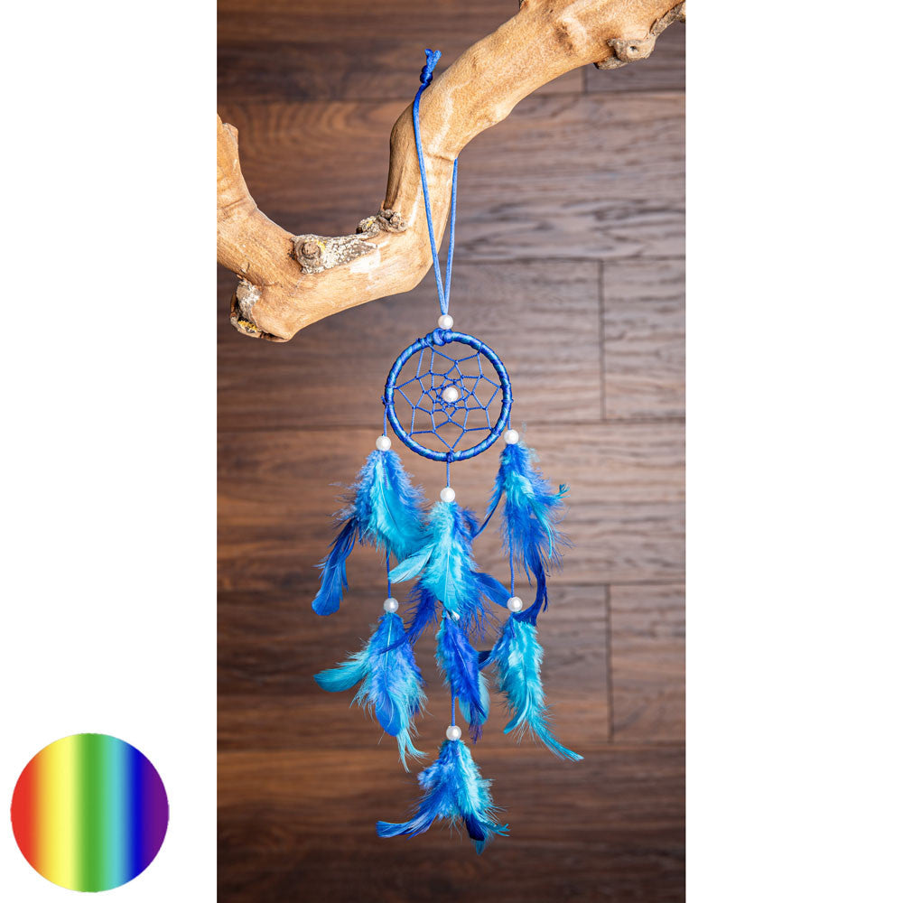 Traumfänger - blue Dream | blaue Federn