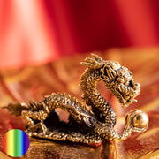 Mini Drachen - Messing | Wächter zwischen den Dimensionen