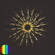 Strahlenstern Fensterbild 170mm | Messing