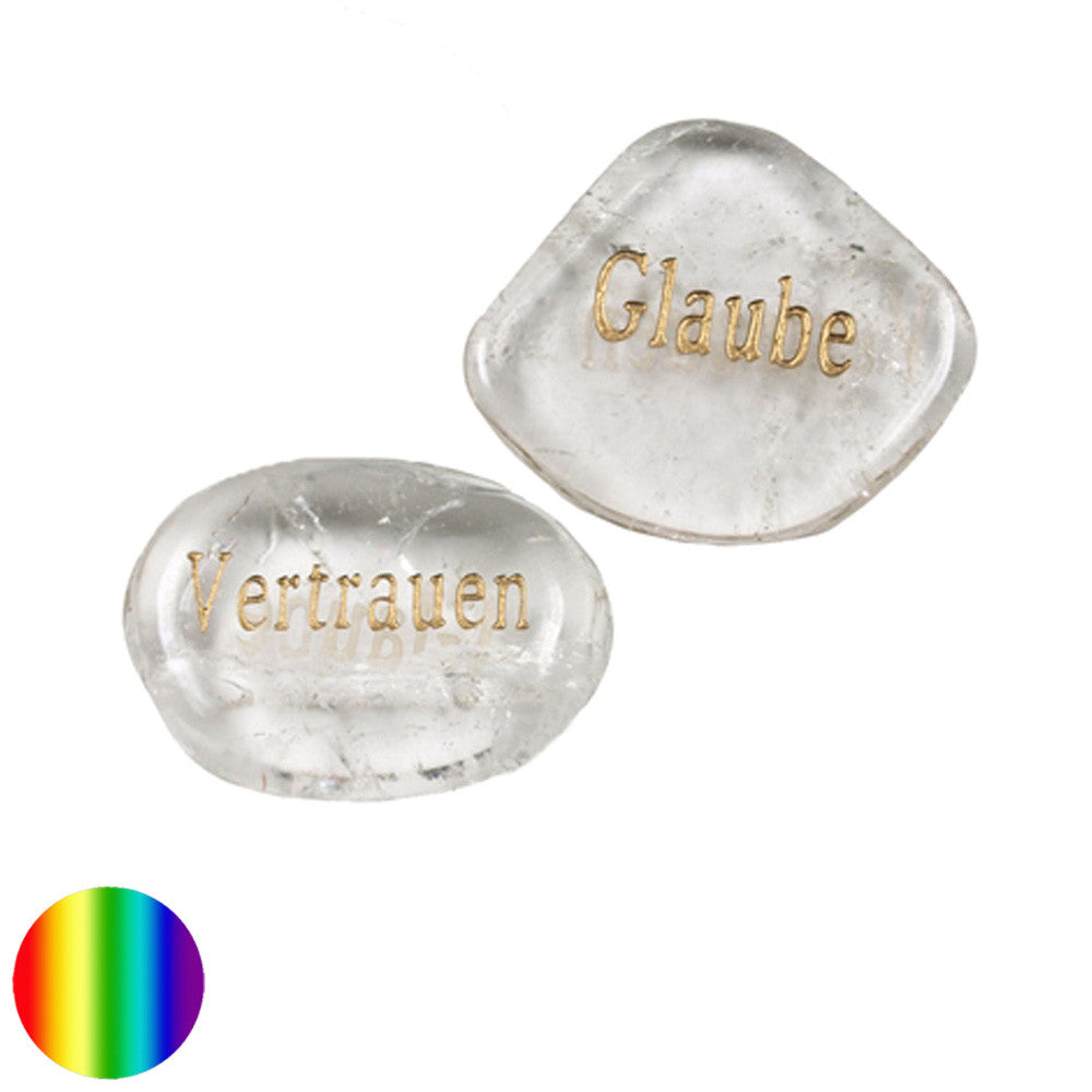 Glaube&Vertrauen Bergkristall Handschmeichler