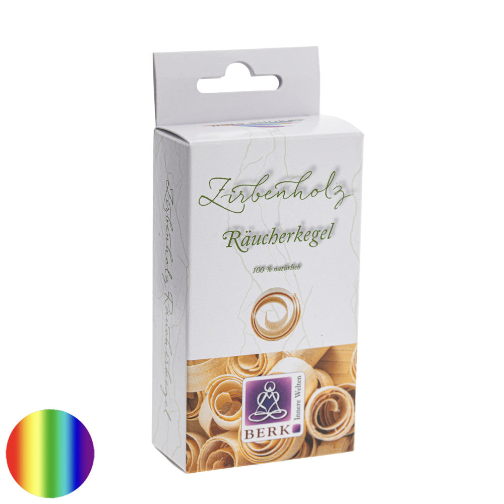 Räucherpyramide Holy Smokes - Zirbenholz | mit Keramikhalter