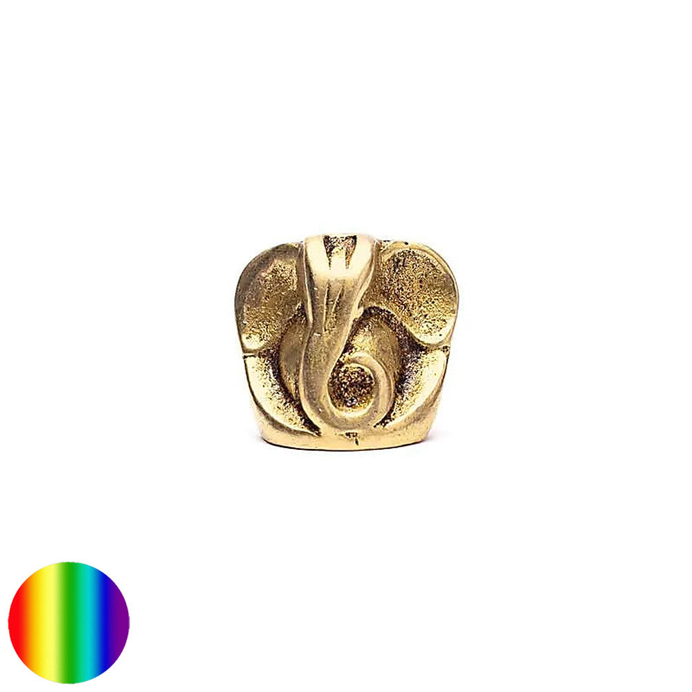 Ganesha - Mini-Büste | künstlerisch ausgestaltet aus Messing