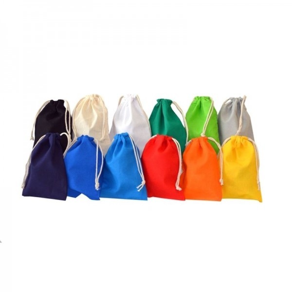 Baumwollbeutel - Moskau 20cm gelb| mit Kordel