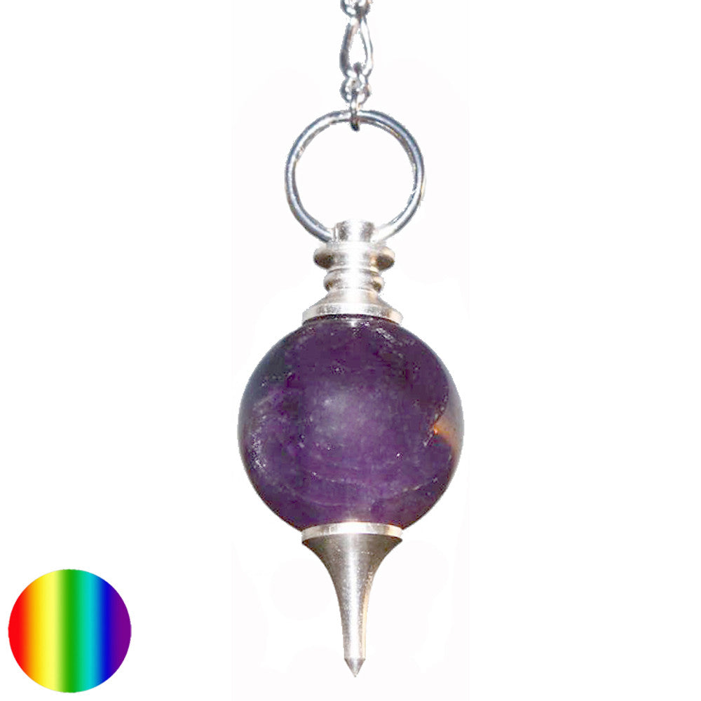 Gallileo-Pendel 20mm - Amethyst | mit Kette und Ring