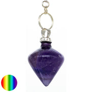 Resonanz Pendel 25mm - Amethyst | mit Kette und Ring