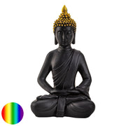 Buddha Statue - 30cm goldene Haube | Polyresin