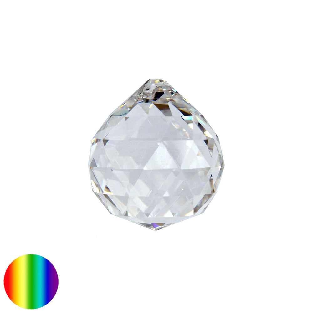 Regenbogen-Kristall - Kugel-Dreieck 30mm