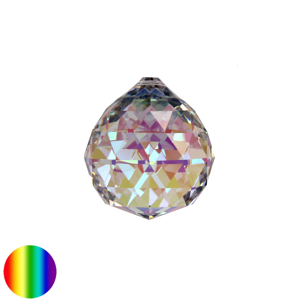 Regenbogen-Kristall - Kugel Dreieck irisierend 30mm