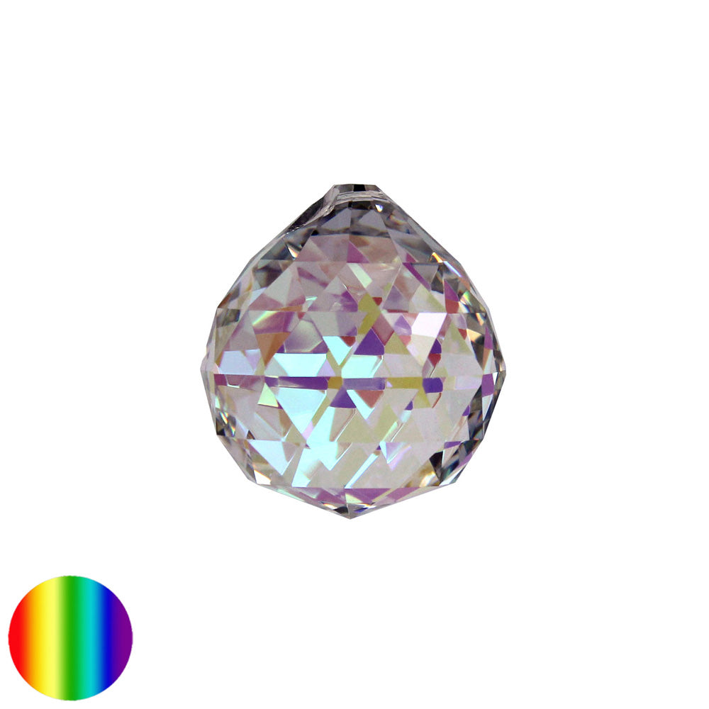 Regenbogen-Kristall - Kugel Dreieck irisierend 30mm