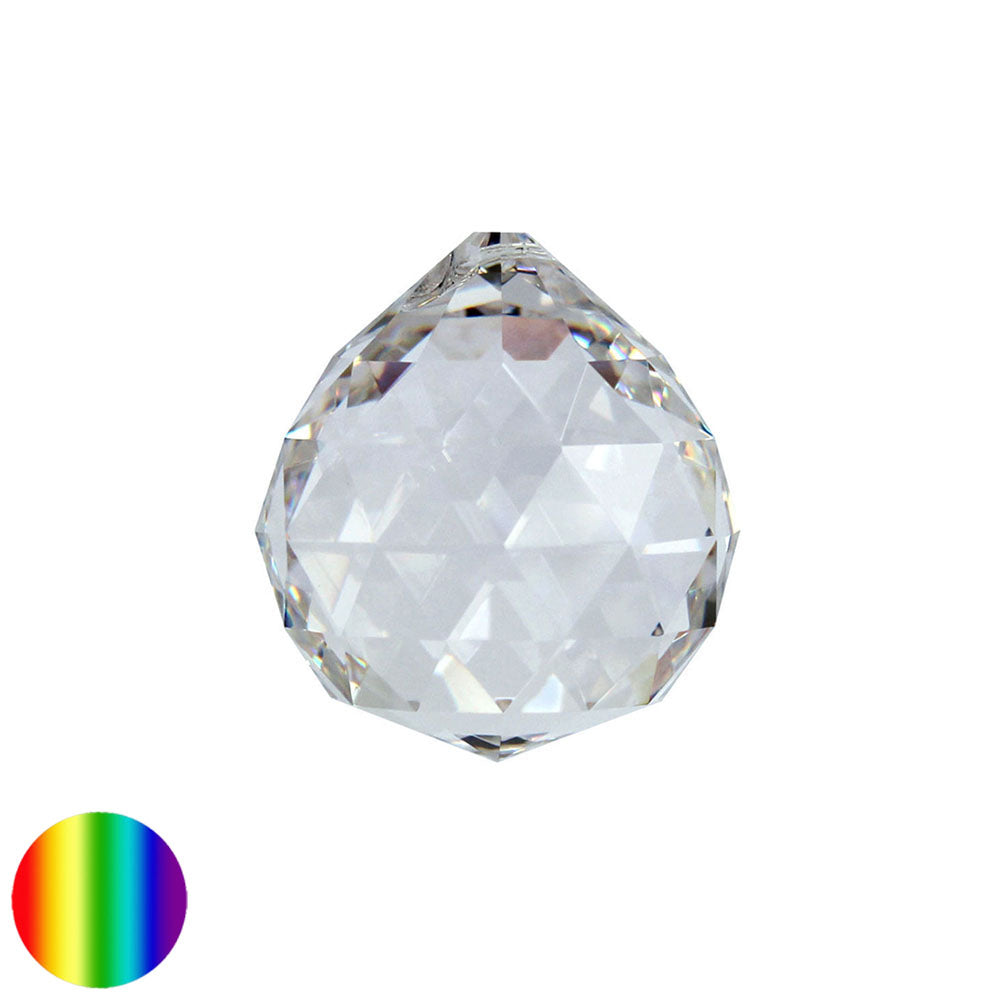 Regenbogen-Kristall - Kugel-Dreieck 40mm