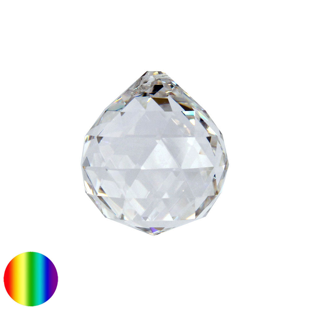 Regenbogen-Kristall - Kugel-Dreieck 40mm