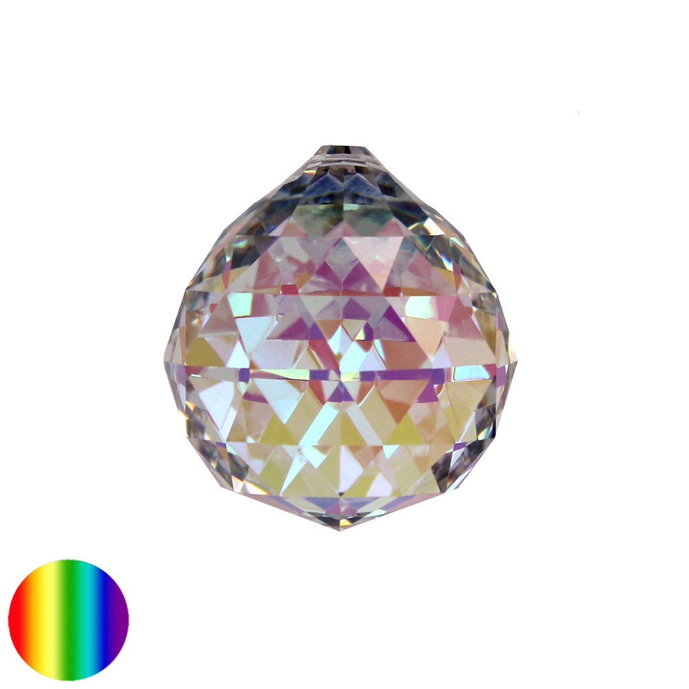Regenbogen-Kristall - Kugel Dreieck irisierend 40mm