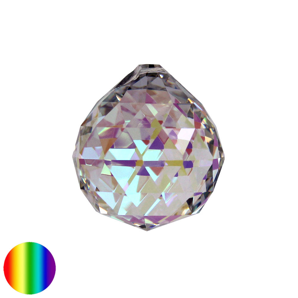 Regenbogen-Kristall - Kugel Dreieck irisierend 40mm