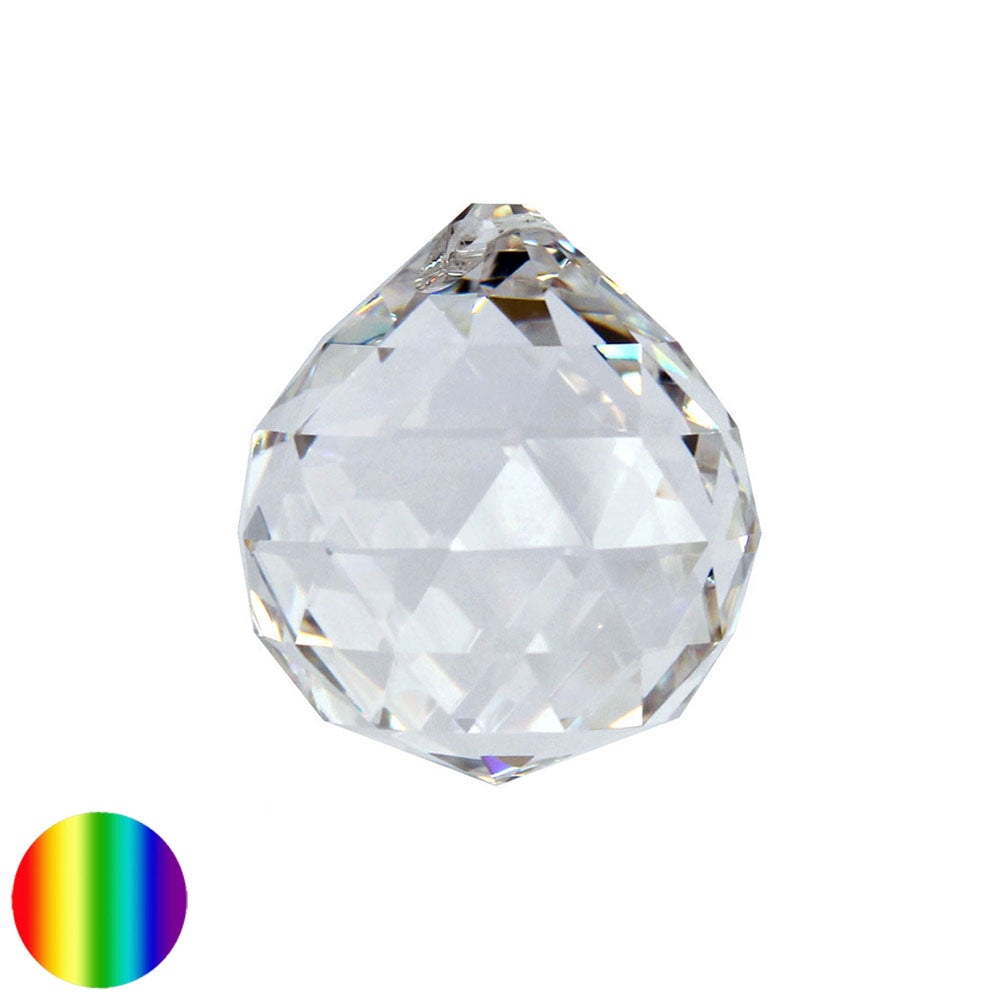 Regenbogen-Kristall - Kugel-Dreieck 50mm