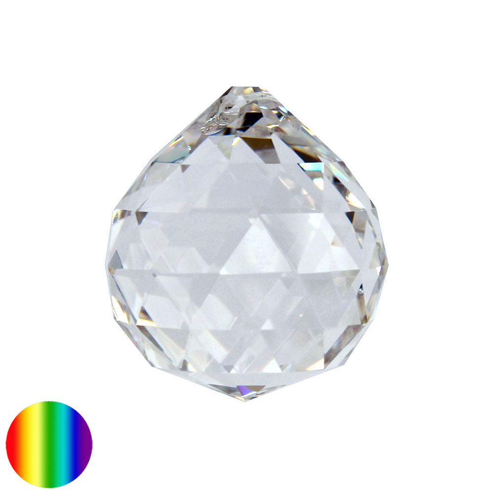 Regenbogen-Kristall - Kugel-Dreieck 60mm
