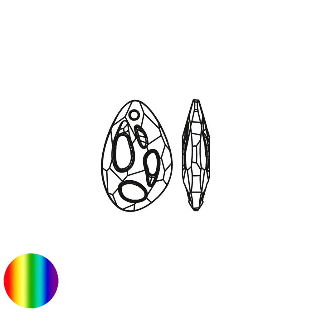 Anhänger Kristall Radiolorian 18mm bleifrei