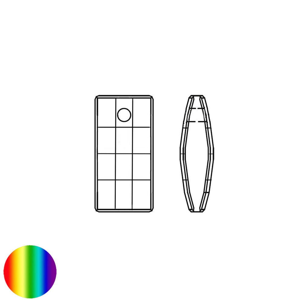 Anhänger Kristall Urban 20mm bleifrei irisierend