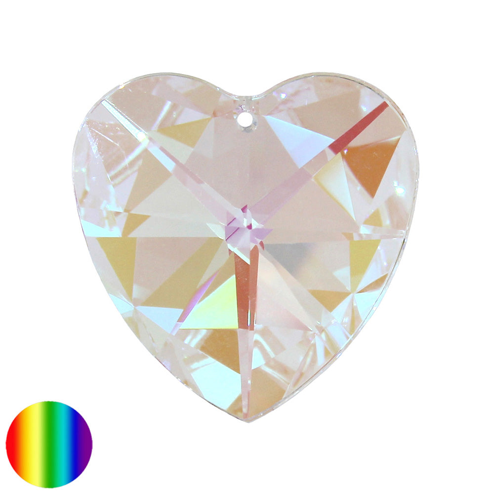 Regenbogen-Kristall - Herz irisierend 40mm