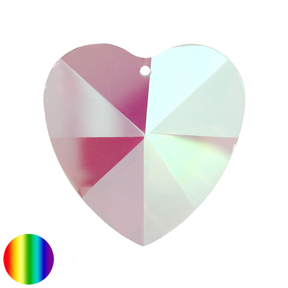 Regenbogen-Kristall - Herz irisierend 40mm