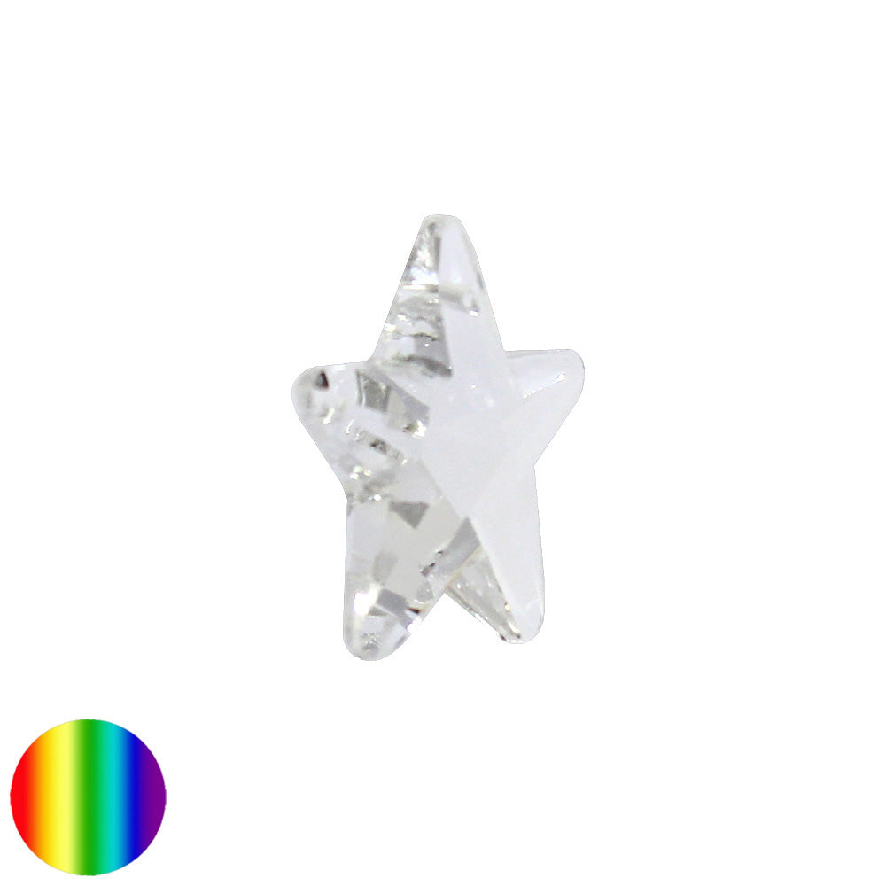 Regenbogen-Kristall - Stern 30mm