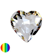 Regenbogen-Kristall - Herz bauchig 30mm