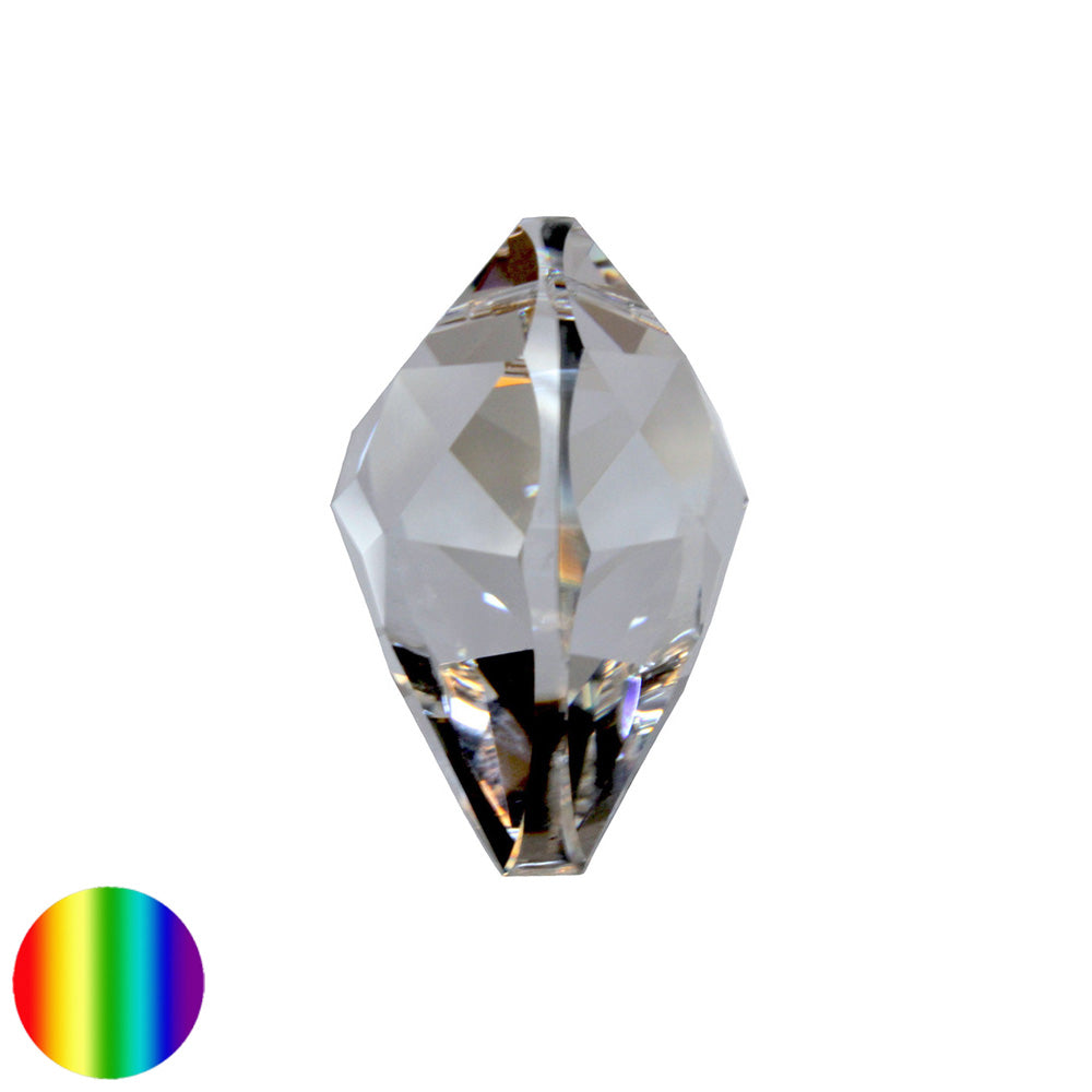 Regenbogen-Kristall - Herz bauchig 30mm