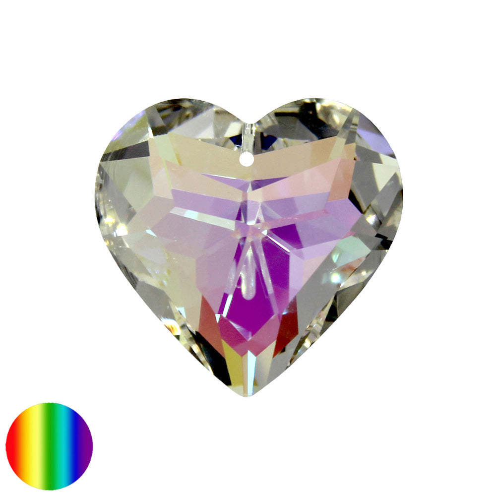 Regenbogen-Kristall - Herz irisierend 30mm