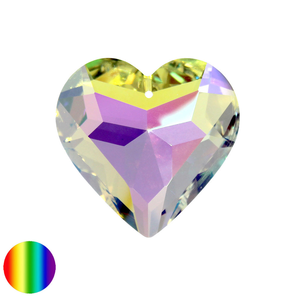 Regenbogen-Kristall - Herz irisierend 30mm