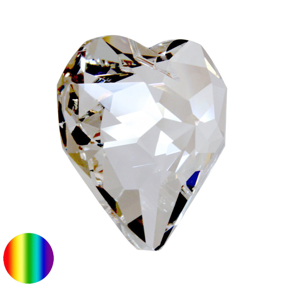 Regenbogen-Kristall - Herz bauchig 45mm