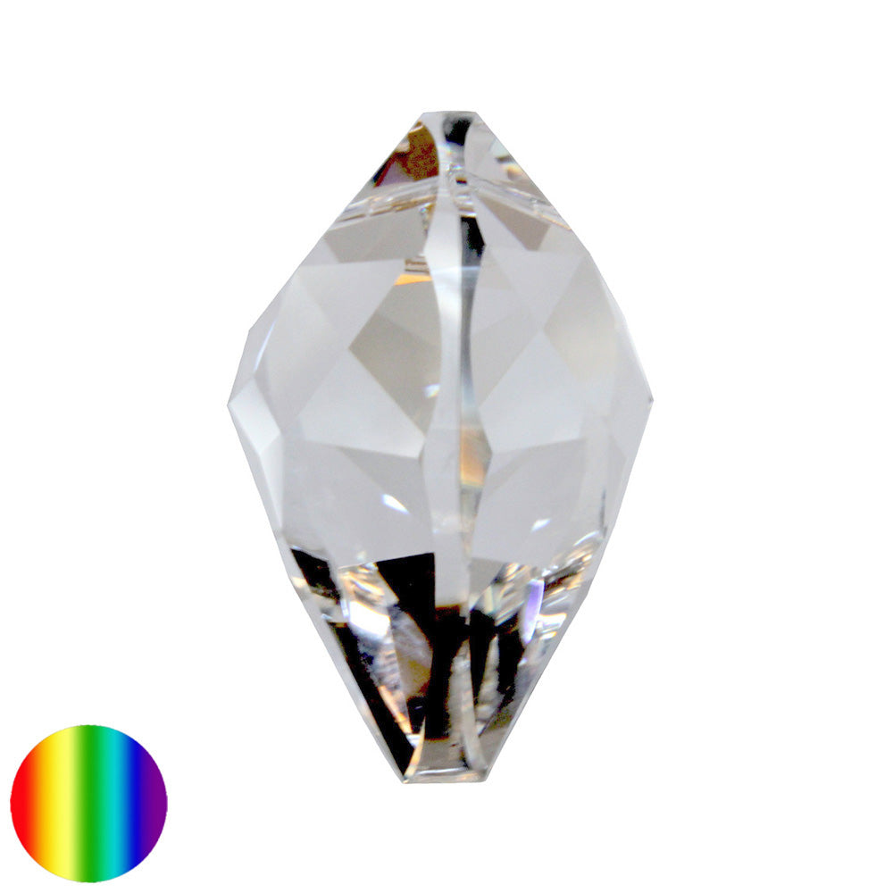 Regenbogen-Kristall - Herz bauchig 45mm